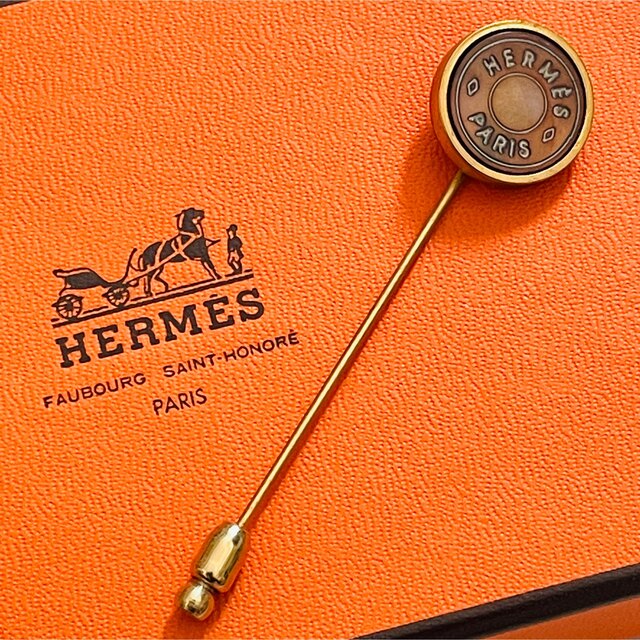 送料無料定番】Hermes - エルメス セリエ ハットピン ピンブローチの
