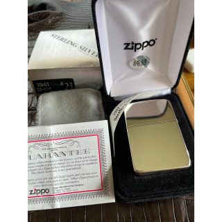 ジッポー(ZIPPO)のポン太様　ZIPPO スターリングシルバー 1941(タバコグッズ)