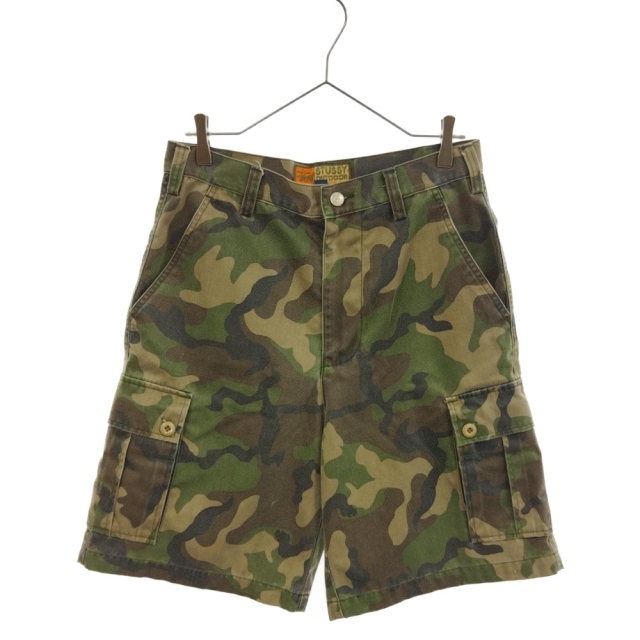 STUSSY ステューシー OLD STUSSY OUTDOOR CAMO CARGO SHORTS オールドステューシー アウトドア カモフラージュ カーゴショートパンツ カーキ