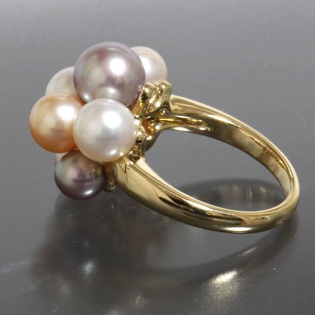 タサキ TASAKI パール 8P リング 11号 K18YG 7.6g- タサキ TASAKI パール 8P リング 11号 K18YG 7.6g-