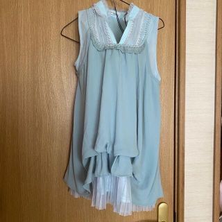 アクシーズファム(axes femme)のカットソー トップス ミント レース(カットソー(半袖/袖なし))