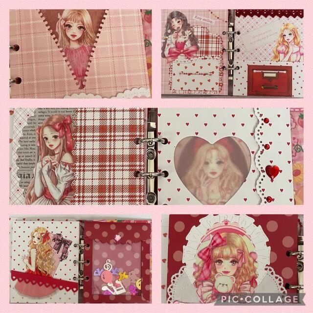 おすそ分けファイル♡Girly Pink♡バインダー ハンドメイドの文具/ステーショナリー(その他)の商品写真