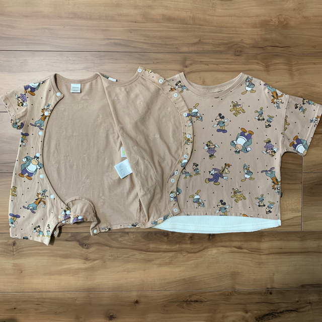 futafuta(フタフタ)のフタフタ　ディズニー　Tシャツ&ロンパース 2枚セット キッズ/ベビー/マタニティのキッズ服男の子用(90cm~)(Tシャツ/カットソー)の商品写真