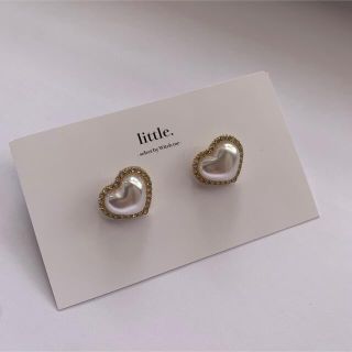 バブルス(Bubbles)のハートストーンピアス(ピアス)