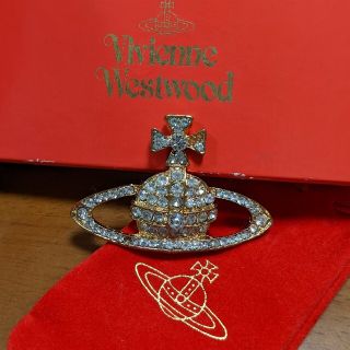 ヴィヴィアンウエストウッド(Vivienne Westwood)のオーブブローチ　難有りのためお安く　ラインストーン　アンティーク　ヴィヴィアン(その他)