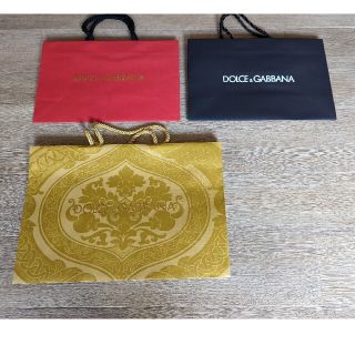 ドルチェアンドガッバーナ(DOLCE&GABBANA)のドルチェ&ガッバーナ　ショッパー　３点セット(ショップ袋)