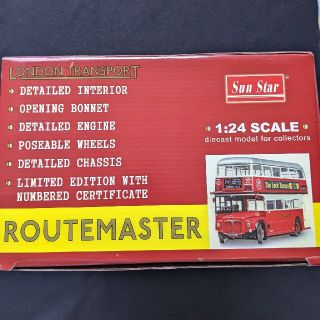 サンスター ルートマスター ロンドンバス 1/24 Sun Star 新品未使用の