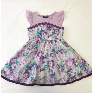 ANNA SUI mini - アナスイミニ💓フラワープリント💓チュールワンピース