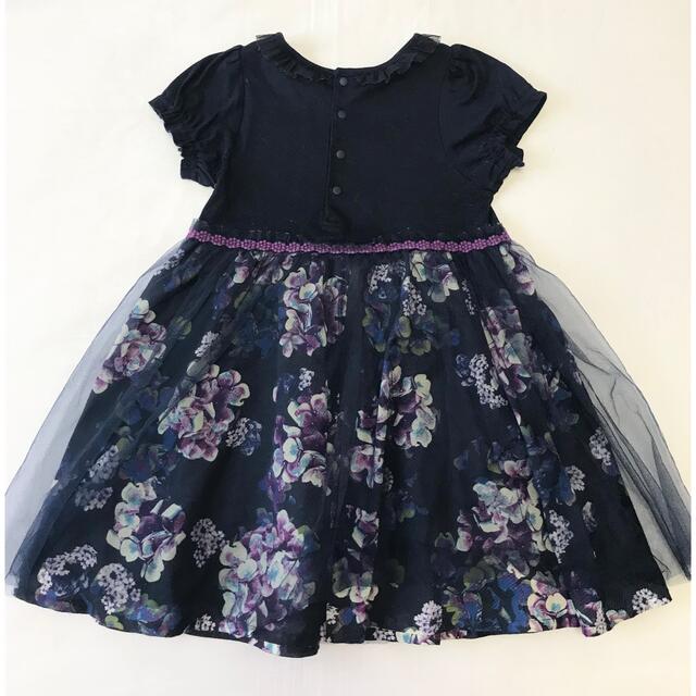 ANNA SUI mini(アナスイミニ)のアナスイミニ💓紫陽花ワンピース💓チュール💓110 キッズ/ベビー/マタニティのキッズ服女の子用(90cm~)(ワンピース)の商品写真