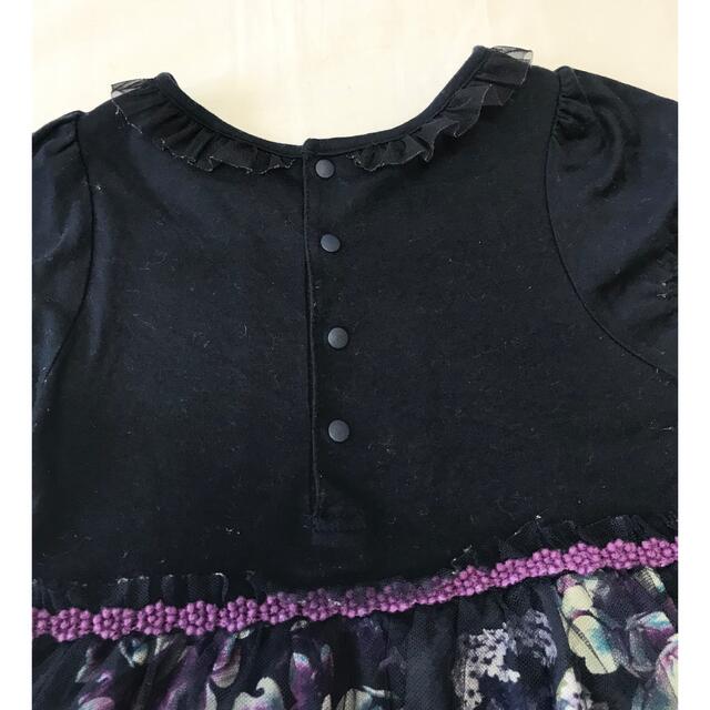 ANNA SUI mini(アナスイミニ)のアナスイミニ💓紫陽花ワンピース💓チュール💓110 キッズ/ベビー/マタニティのキッズ服女の子用(90cm~)(ワンピース)の商品写真