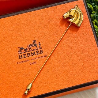 エルメス(Hermes)の新品 エルメス ホース ハットピン ピンブローチ(ブローチ/コサージュ)