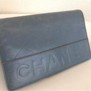 シャネル(CHANEL)の✨希少✨CHANEL シャネル 長財布 ラムスキン  ロゴ型押し(財布)