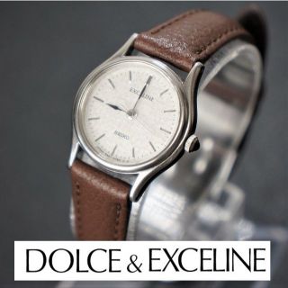 セイコー(SEIKO)の【稼働美品】SEIKO　エクセリーヌ　アンティーク腕時計　　電池、ベルト交換済(腕時計)