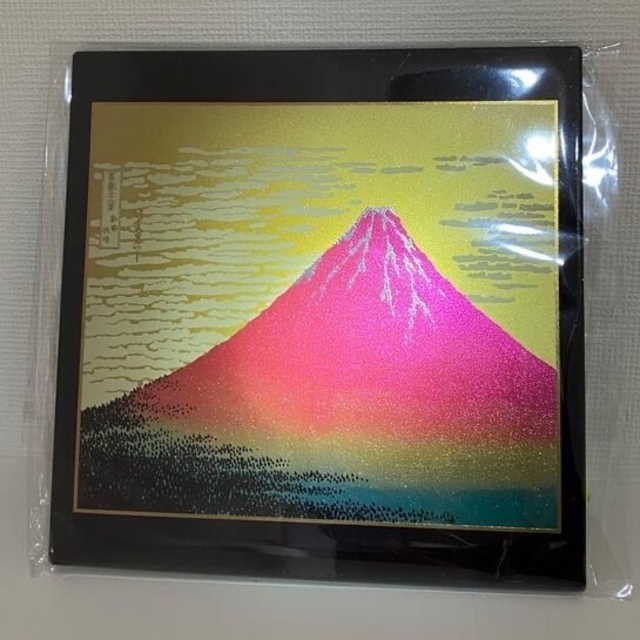 新品未開封☆漆芸マウスパッド　富士山 エンタメ/ホビーの美術品/アンティーク(漆芸)の商品写真