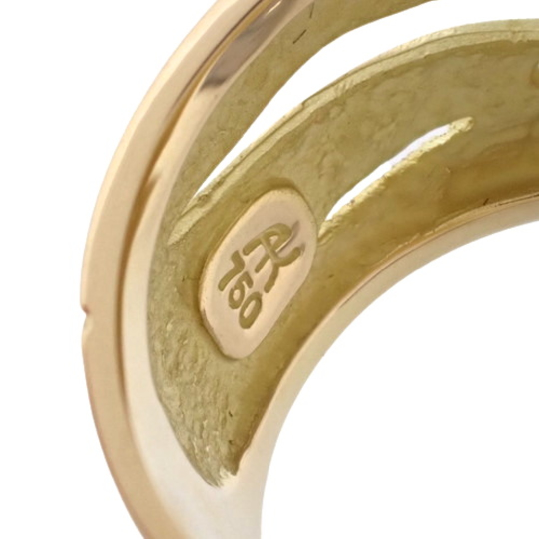 AKコレクションリング・指輪 ラピスラズリ ダイヤモンド リング K18イエローゴールド YG 750 ゴールド金 40802028201 4