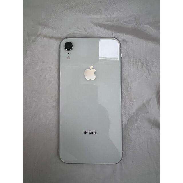 iPhone(アイフォーン)のアップル iphoneXRホワイト　SIMフリー スマホ/家電/カメラのスマートフォン/携帯電話(スマートフォン本体)の商品写真