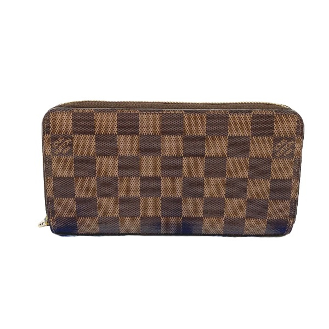 ルイヴィトン N41661 長財布 ブラウン  LOUIS VUITTON ジッピーウォレット ダミエ