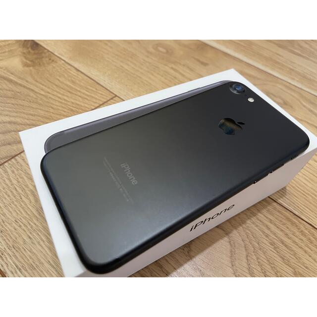 iPhone7 128gb SIMロック解除済 黒 バッテリー85% オマケ ...