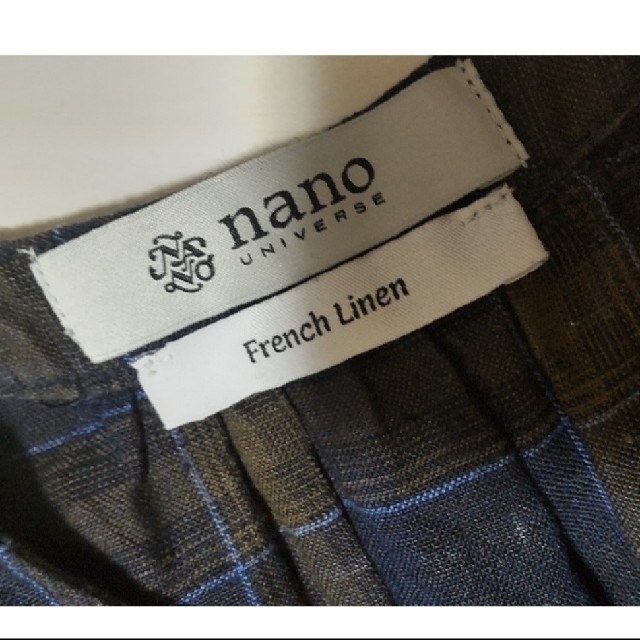 nano・universe(ナノユニバース)のリネンフレンチフロントボタンワンピース レディースのワンピース(ロングワンピース/マキシワンピース)の商品写真