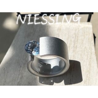 NIESSINGニーシングAcrobatアクロバット幅広ステンレススチールリング(リング(指輪))