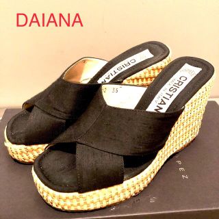 ダイアナ(DIANA)のDAIANA 厚底サンダル　ミュール　ウエッジソール　プラットフォーム(ミュール)