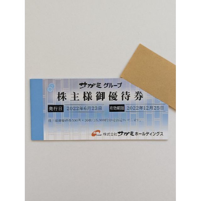 サガミチェーン 株主優待券 15000円分 高品質 7200円 www.gold-and