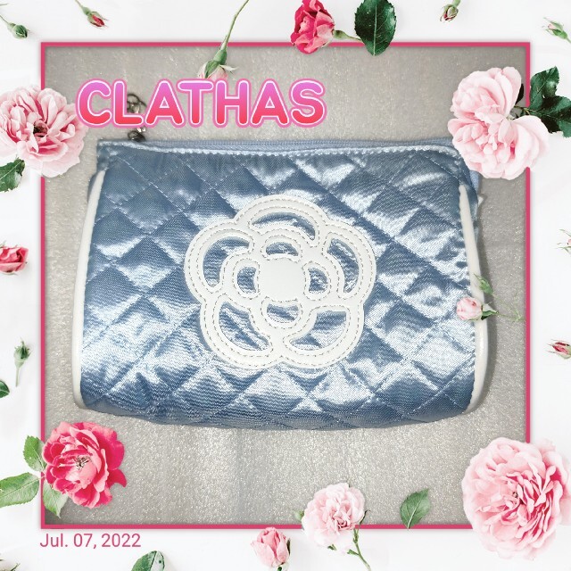 CLATHAS(クレイサス)のクレイサス　ポーチ　水色 レディースのファッション小物(ポーチ)の商品写真