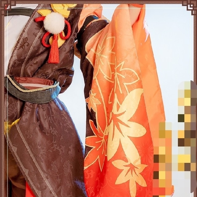 P⑦7 原神 楓原万葉 コスプレ 高品質 武器 かえではらかずは 刺繍