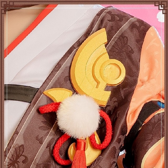 P⑦7 原神 楓原万葉 コスプレ 高品質 武器 かえではらかずは 刺繍