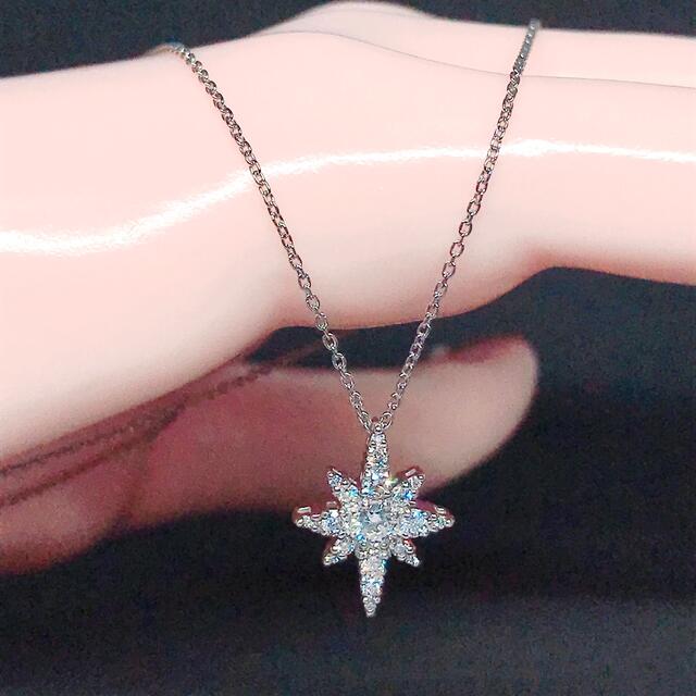 STAR JEWELRY(スタージュエリー)の0.30ct スタージュエリー クロッシングスター ダイヤモンド ネックレス レディースのアクセサリー(ネックレス)の商品写真