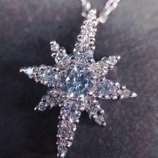 STAR JEWELRY(スタージュエリー)の0.30ct スタージュエリー クロッシングスター ダイヤモンド ネックレス レディースのアクセサリー(ネックレス)の商品写真