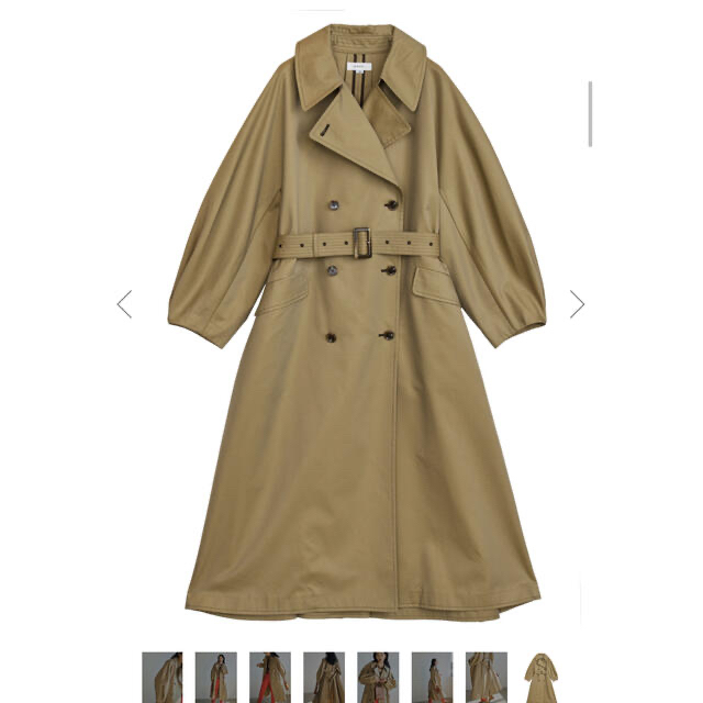 アメリ　TURKEY ORGANIC FLARE TRENCH COAT