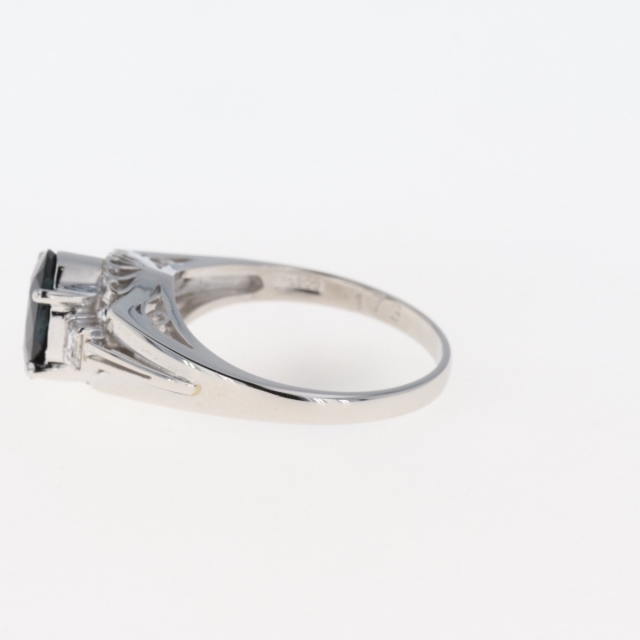 サファイア デザインリング 13号 Pt900 【中古】 レディースのアクセサリー(リング(指輪))の商品写真