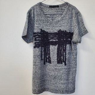 ワイズ(Y's)のY's　Tシャツ　カットソー　グレー(カットソー(半袖/袖なし))