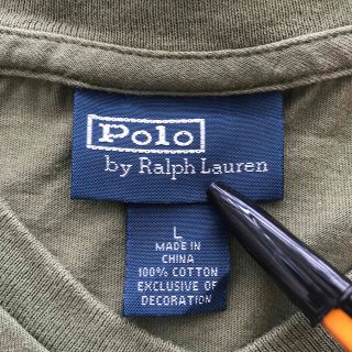 ポロラルフローレン(POLO RALPH LAUREN)の無地　Tシャツ　カットソー　トップス　半袖　ハーフスリーブ　オールド(Tシャツ/カットソー(半袖/袖なし))