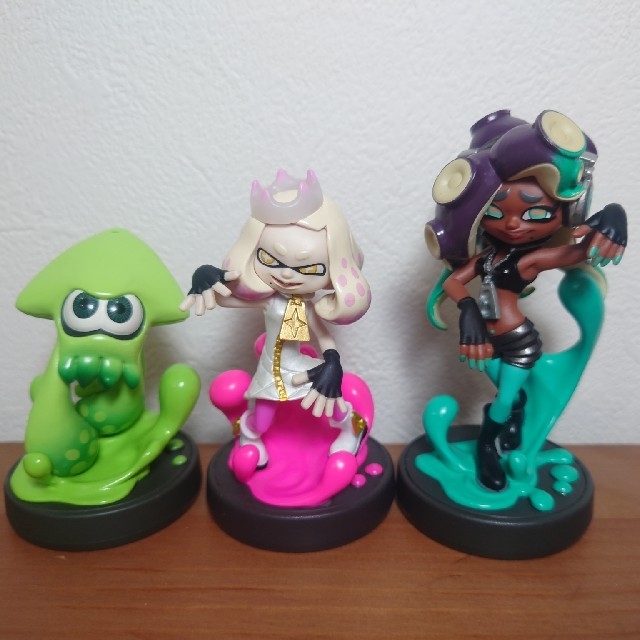 amiibo　amiibo　スプラトゥーン　ヒメ　イイダ　イカ（グリーン）