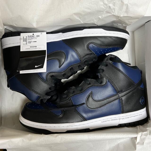 FRAGMENT × NIKE DUNK HIGH MIDNIGHT NAVY