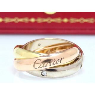 Cartier - Cartier カルティエ 750スリーカラー トリニティ リング ダイヤモンド