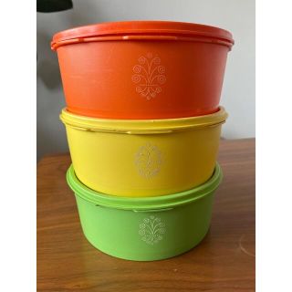 アメリカ　ヴィンテージ　タッパーウェアー　Tupperware 3点セット(容器)