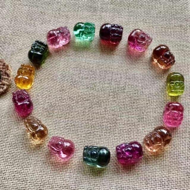 ⭐︎【高級】トルマリン ブレスレット 貔貅 12.3g ブレスレット ⭐︎【高級】トルマリン ブレスレット 貔貅 12.3g ブレスレット