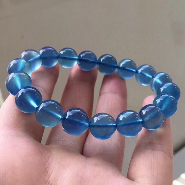大人女性の ⭐︎【天然】アクアマリン 11.3mm ブレスレット