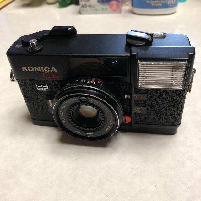 フィルムカメラ動作品　KONICA  C35 EF  フィルムカメラ