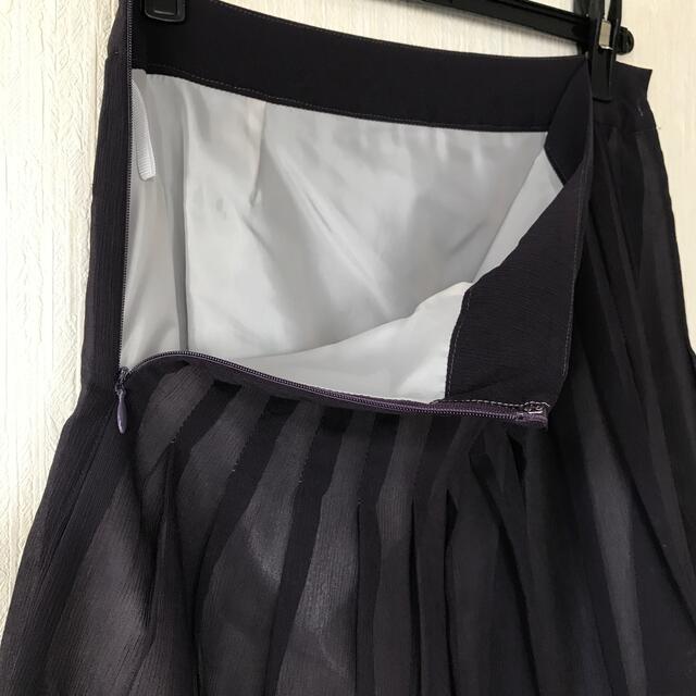 パープル系　シフォンスカート レディースのスカート(ひざ丈スカート)の商品写真
