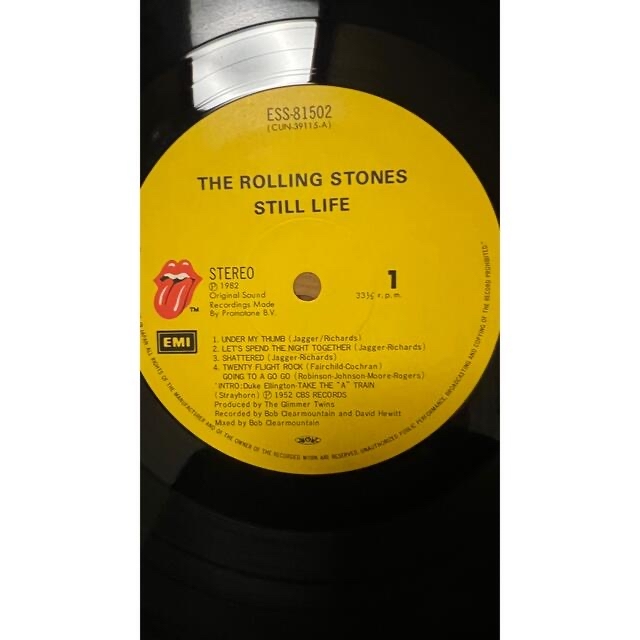 STILL LIFE / ROLLING STONES レコード　LP 中古 エンタメ/ホビーのCD(ポップス/ロック(洋楽))の商品写真