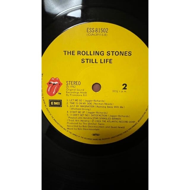 STILL LIFE / ROLLING STONES レコード　LP 中古 エンタメ/ホビーのCD(ポップス/ロック(洋楽))の商品写真