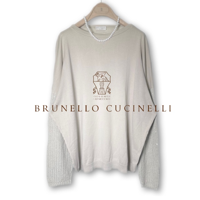 ブルネロクチネリ定価35万公式カタログ掲載スパンコール装飾ワッフル
