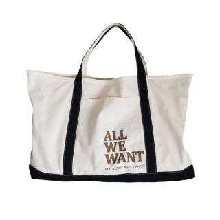 AWW TOTE BLACK トートバッグ ショルダーバック(トートバッグ)