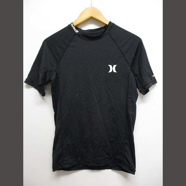 Hurley(ハーレー)のハーレー Hurley 半袖 ラッシュガード M 黒 Tシャツ サーフィン スポーツ/アウトドアのスポーツ/アウトドア その他(サーフィン)の商品写真