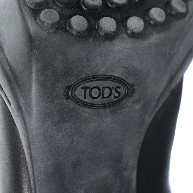 TOD'S(トッズ)のトッズ ロングブーツ スエード レザー 切替 37.5 24.5cm 黒 レディースの靴/シューズ(ブーツ)の商品写真