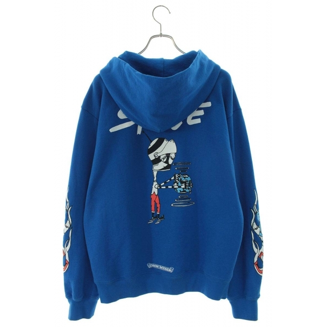 C H - クロムハーツ MATTY BOYバックプリントプルオーバーパーカー Lの